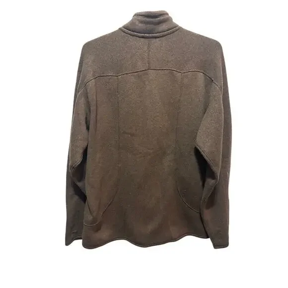Vintage Patagonia Brown Synchilla Full Zip Fleece Coat Jacket Men's Large